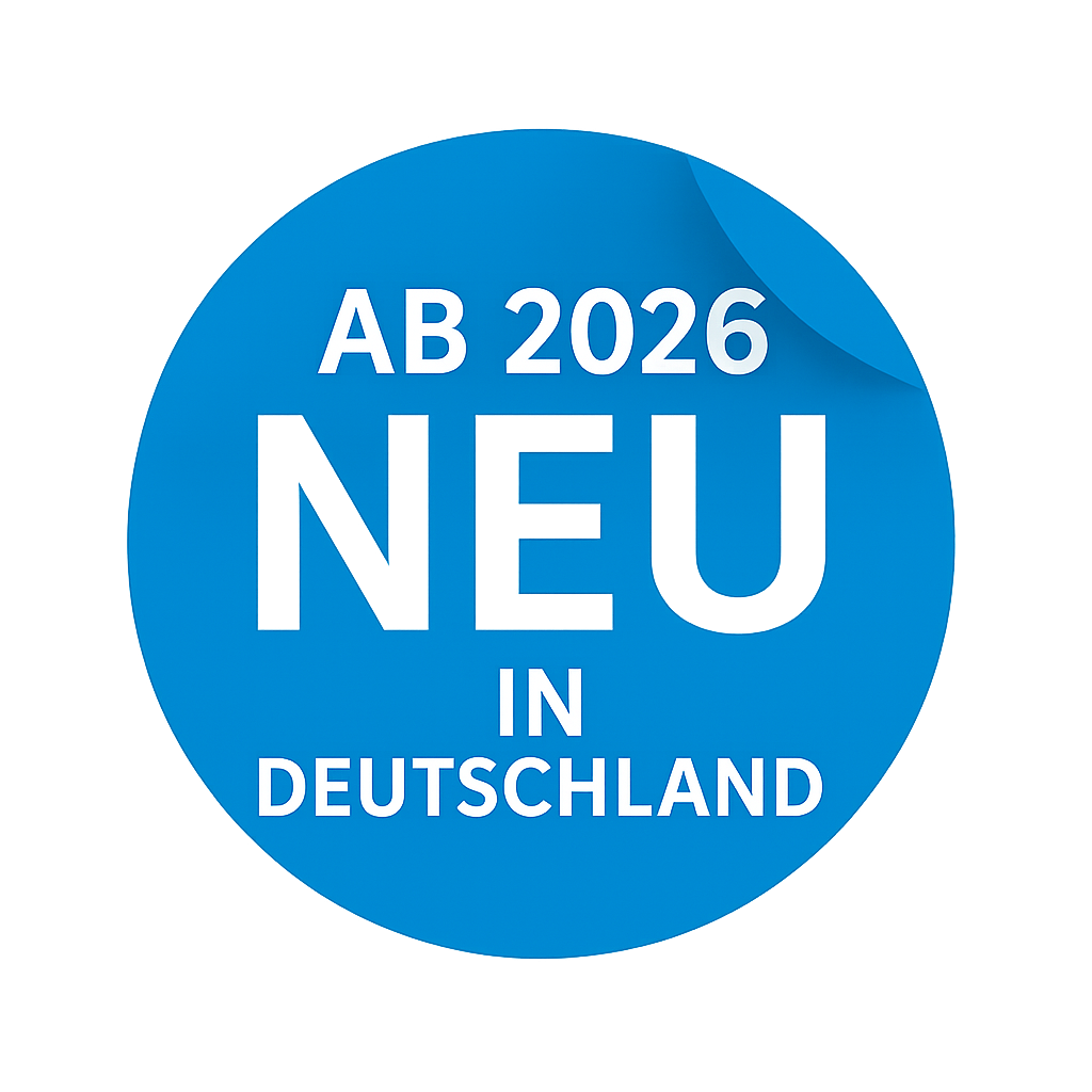 Neu ab 2026 in Deutschland